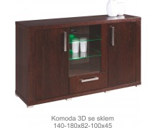 Nemi Holz mit Glas 1S 180