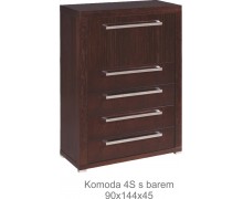 Komoda Nemi aus Holz 4S mit...